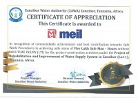 Zanzibar Water Authority Certificate (ZAWA)